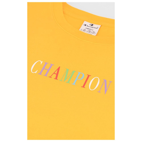 Champion Γυναικεία κοντομάνικη μπλούζα Crewneck Croptop Champion Γυναικεία κοντομάνικη μπλούζα Crewneck Croptop